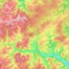 Topografische kaart 53949, hoogte, reliëf