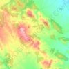 Topografische kaart Tabuenca, hoogte, reliëf