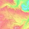 Topografische kaart La Puebla de Híjar, hoogte, reliëf