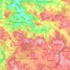 Topografische kaart Falkenstein, hoogte, reliëf