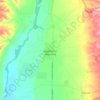 Topografische kaart Valdetorres de Jarama, hoogte, reliëf
