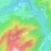 Topografische kaart La Vernaz, hoogte, reliëf