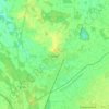 Topografische kaart Spelle, hoogte, reliëf