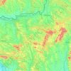 Topografische kaart Balassagyarmati járás, hoogte, reliëf