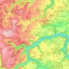 Topografische kaart 72160, hoogte, reliëf