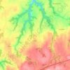 Topografische kaart Plufur, hoogte, reliëf