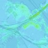 Topografische kaart Muiderberg, hoogte, reliëf
