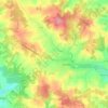 Topografische kaart Rouillac, hoogte, reliëf