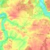 Topografische kaart Civray, hoogte, reliëf