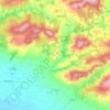 Topografische kaart Bilboa, hoogte, reliëf