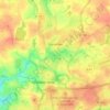 Topografische kaart Gouesnou, hoogte, reliëf