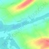 Topografische kaart Dommartin-le-Coq, hoogte, reliëf