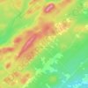 Topografische kaart Sainte-Sabine, hoogte, reliëf