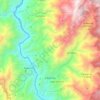 Topografische kaart Liborina, hoogte, reliëf