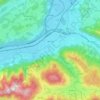Topografische kaart Wörgl, hoogte, reliëf