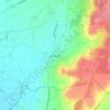 Topografische kaart Eyragues, hoogte, reliëf