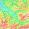 Topografische kaart Nesslau, hoogte, reliëf