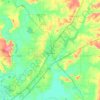 Topografische kaart Claremore, hoogte, reliëf