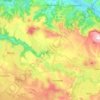Topografische kaart Bozouls, hoogte, reliëf