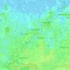 Topografische kaart Westerholt, hoogte, reliëf