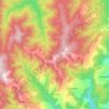 Topografische kaart Jastrebac, hoogte, reliëf