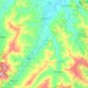 Topografische kaart Meldola, hoogte, reliëf
