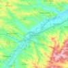 Topografische kaart L'Isle-Jourdain, hoogte, reliëf