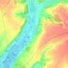 Topografische kaart Estrée, hoogte, reliëf