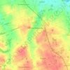 Topografische kaart Dąbrowa Białostocka, hoogte, reliëf