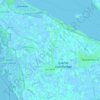 Topografische kaart Dirksland, hoogte, reliëf
