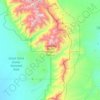 Topografische kaart Great Sand Dunes National Preserve, hoogte, reliëf