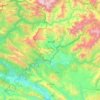 Topografische kaart Mergasur District, hoogte, reliëf