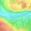 Topografische kaart 77590, hoogte, reliëf