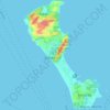 Topografische kaart Boracay, hoogte, reliëf