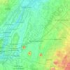 Topografische kaart Rivière Yamaska, hoogte, reliëf