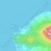 Topografische kaart Lombok Utara, hoogte, reliëf