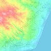 Topografische kaart Beni Khiar, hoogte, reliëf