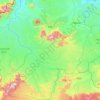 Topografische kaart Poli, hoogte, reliëf