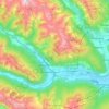Topografische kaart Sankt Michael im Lungau, hoogte, reliëf