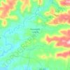 Topografische kaart Presidente Lucena, hoogte, reliëf