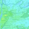 Topografische kaart Wachtebeke, hoogte, reliëf