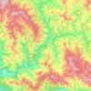 Topografische kaart Bhikiasain, hoogte, reliëf