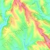 Topografische kaart Kolta, hoogte, reliëf