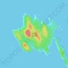 Topografische kaart Gibson Island, hoogte, reliëf