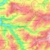 Topografische kaart Reichenbach, hoogte, reliëf