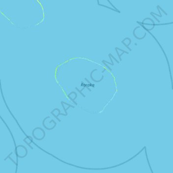 Topografische kaart Raraka, hoogte, reliëf