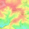 Topografische kaart Varennes, hoogte, reliëf