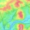 Topografische kaart 42115, hoogte, reliëf
