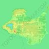 Topografische kaart Kelleys Island, hoogte, reliëf