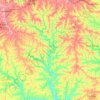 Topografische kaart East Branch Pecatonica RIver, hoogte, reliëf